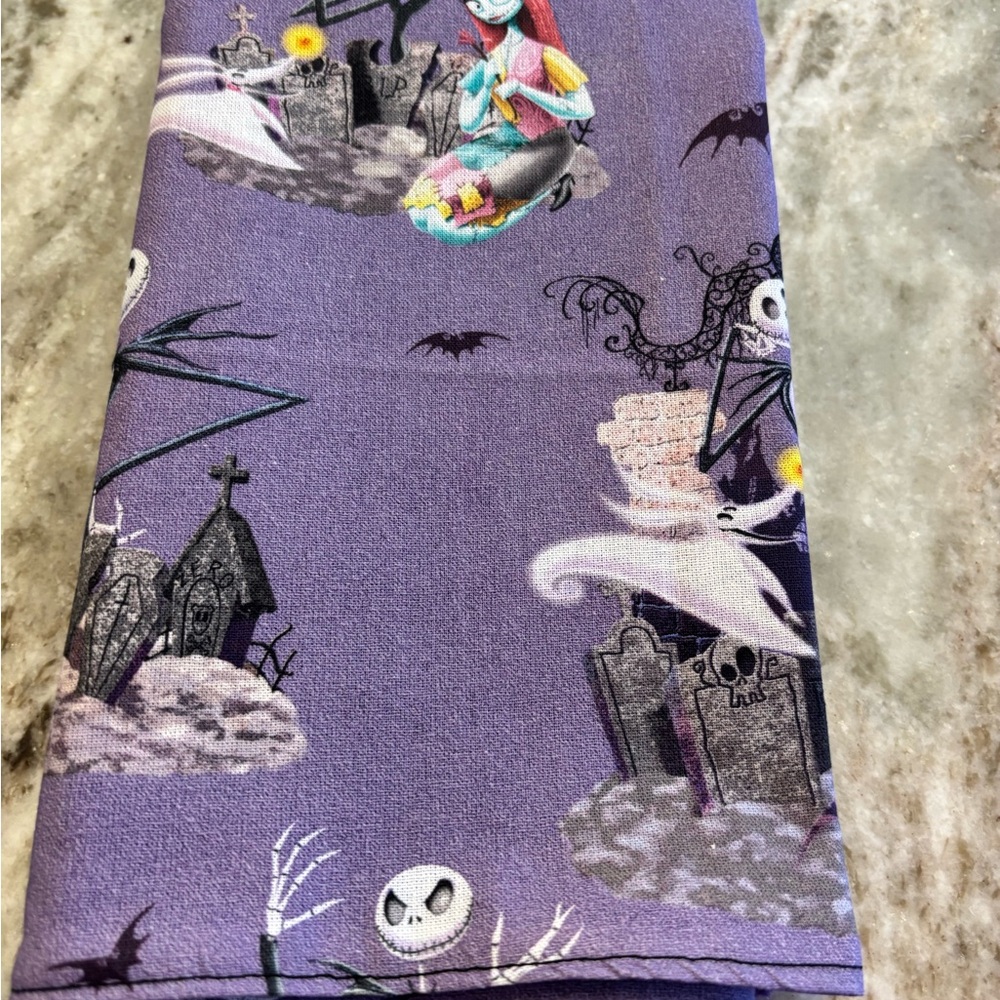 Spooky Purple Halloween Kitchen Towel